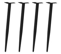 Walplus Console Table Legs Conical Shape 4 Pcs Black 72-73 Cm Steel