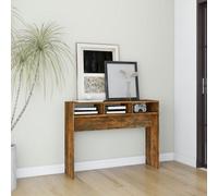 Walplus Console Table Smoked Oak 105X30X80 Cm Engineered Wood