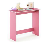 WALPLUS Contemporary Table | Simplistic Study Table, Pink/White with Functional Design