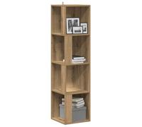 Walplus Corner Cabinet Artisan Oak 33X33X132 Cm Engineered Wood