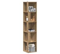 Walplus Corner Cabinet Artisan Oak 33X33X165 Cm Engineered Wood