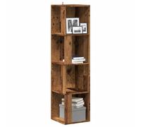 Walplus Corner Cabinet Old Wood 33X33X132 Cm Engineered Wood
