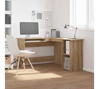 Walplus Corner Desk Artisan Oak 120X140X75 Cm Engineered Wood