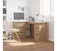 Walplus Corner Desk Artisan Oak 145X100X76 Cm Engineered Wood