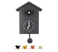 Walplus Cuckoo Clock With Four Working Bird And Pendulum - Elegant Bird Clock For Wall Decor, Classic Cookoo Clock - 25Cm X 20Cm