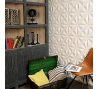 Walplus Cullinans Design 3D Wall Panels - 12 White Panels (50X50Cm) - Peel And Stick Adhesive Wall Panels For Easy Diy Home Décor