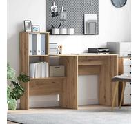 Walplus Desk Artisan Oak 131.5 X 50 X 106.5 Cm Engineered Wood