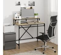 Walplus Desk Sonoma Oak 100X50X90 Cm Engineered Wood And Iron