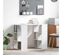 Walplus Desk With Shelf White 90 X 50 X 75 Cm Engineered Wood