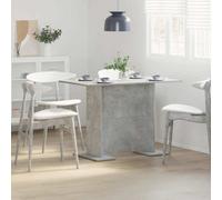 Walplus Dining Table Concrete Grey 110 X 60 X 75 Cm Engineered Wood