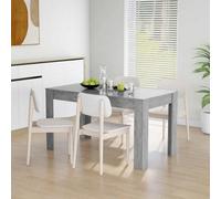 Walplus Dining Table Concrete Grey 140X74.5X76 Cm Engineered Wood