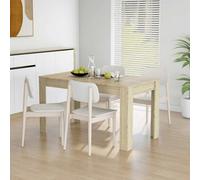 Walplus Dining Table Sonoma Oak 140X74.5X76 Cm Engineered Wood
