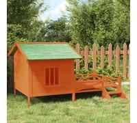 Walplus Dog Kennel Brown 159X120X88.5 Cm Solid Wood Pine