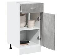 Walplus Drawer Bottom Cabinet Lyon Concrete Grey 40X46X81.5 Cm Engineered Wood