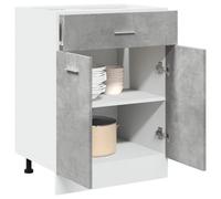 Walplus Drawer Bottom Cabinet Lyon Concrete Grey 60X46X81.5 Cm Engineered Wood