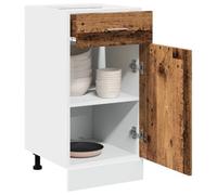 Walplus Drawer Bottom Cabinet Lyon Old Wood 40X46X81.5 Cm Engineered Wood