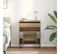 Walplus Dressing Table Artisan Oak 60 X 40 X 75 Cm Engineered Wood