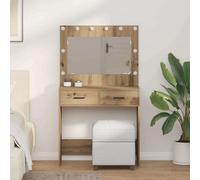 Walplus Dressing Table Artisan Oak 78.5 X 41 X 135 Cm Engineered Wood