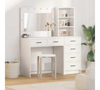 Walplus Dressing Table White 78.5 X 41 X 135 Cm Engineered Wood