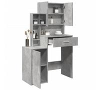 Walplus Dressing Table With Cabinet Concrete Grey 80X35X132 Cm