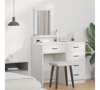 Walplus Dressing Table With Led Lights White 50X41X140 Cm