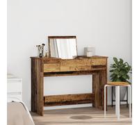 Walplus Dressing Table With Mirror Old Wood 100X45X76 Cm
