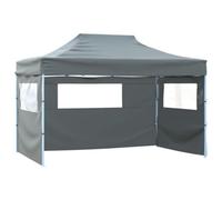 Walplus Durable Outdoor Foldable Tent With 3 Walls 3X4.5 M Anthracite