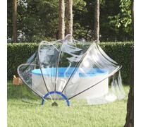 Walplus Durable Pool Dome 440X220 Cm - Pvc With Fibreglass Construction