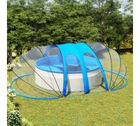 Walplus Durable Pool Dome Oval 620X410X210 Cm Pvc With Fibreglass Construction