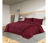 Walplus Duvet Cover Set Bordeaux 200X200 Cm Cotton