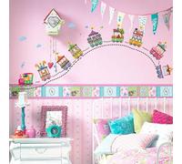 WALPLUS Educational Animal Number Wall Stickers for Kids Nursery, Bedroom & Playroom Decor (60x60cm)