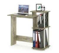 WALPLUS Efficient Home Laptop Notebook Computer Desk, Sonoma Oak/White Featuring Durable Construction and Elegant Finish