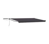 Walplus Electric Retractable Awning Anthracite 4.5 X 3 M