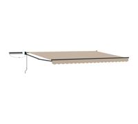 Walplus Electric Retractable Awning Beige And Anthracite 4.5 X 3 M