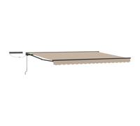 Walplus Electric Retractable Awning Beige And Anthracite 4 X 3 M