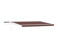 Walplus Electric Retractable Awning Brown And White 4 X 3 M