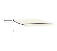 Walplus Electric Retractable Awning Cream And Anthracite 2.5 X 2 M
