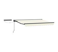 Walplus Electric Retractable Awning Cream And Anthracite 3.5 X 2 M