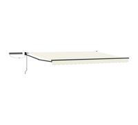Walplus Electric Retractable Awning Cream And Anthracite 5 X 3 M