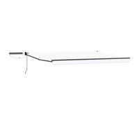 Walplus Electric Retractable Awning White And Anthracite 4.5 X 3 M
