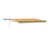 Walplus Electric Retractable Awning Yellow, Grey And Anthracite 4 X 3 M