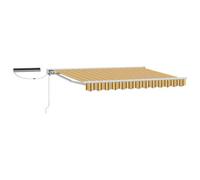 Walplus Electric Retractable Awning Yellow, Grey And White 3.5 X 2.5 M