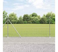 Walplus Field Fence Silver 25 X 1.2 M Galvanised Steel