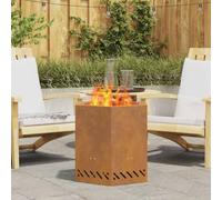 Walplus Fire Pit Brown 48 X 48 X 51 Cm Weathering Steel