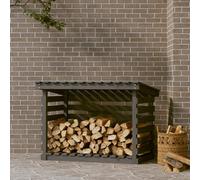 Walplus Firewood Rack Grey 108X73X79 Cm Solid Wood Pine