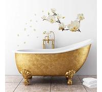 WALPLUS Flowers Wall Sticker Decoration Art Interior Home Small White Magnolia Floral Decal Paper Living Room Family