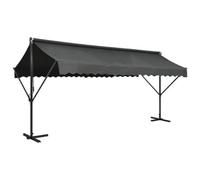 Walplus Free Standing Awning Garden Sun Shade Canopy Gazebo For Back Door, Porch, Patio 500X300 Cm Anthracite