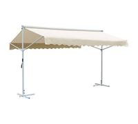 Walplus Free Standing Awning Garden Sun Shade Canopy Gazebo For Back Door, Porch, Patio 500X300 Cm Cream