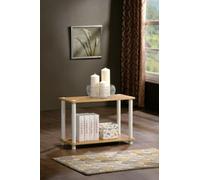 Walplus Furinno 11250Be/wh Turn-N-Tube 2-Tier No Tools Tube Shelf/end Table, Beech/white