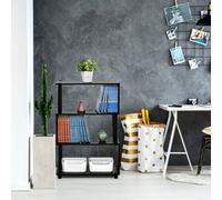Walplus Furinno 4-Tier Flexi Rack, Espresso
